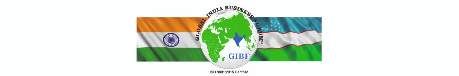 India  Uzbekistan Business and Cultural Council and GIBF logo 